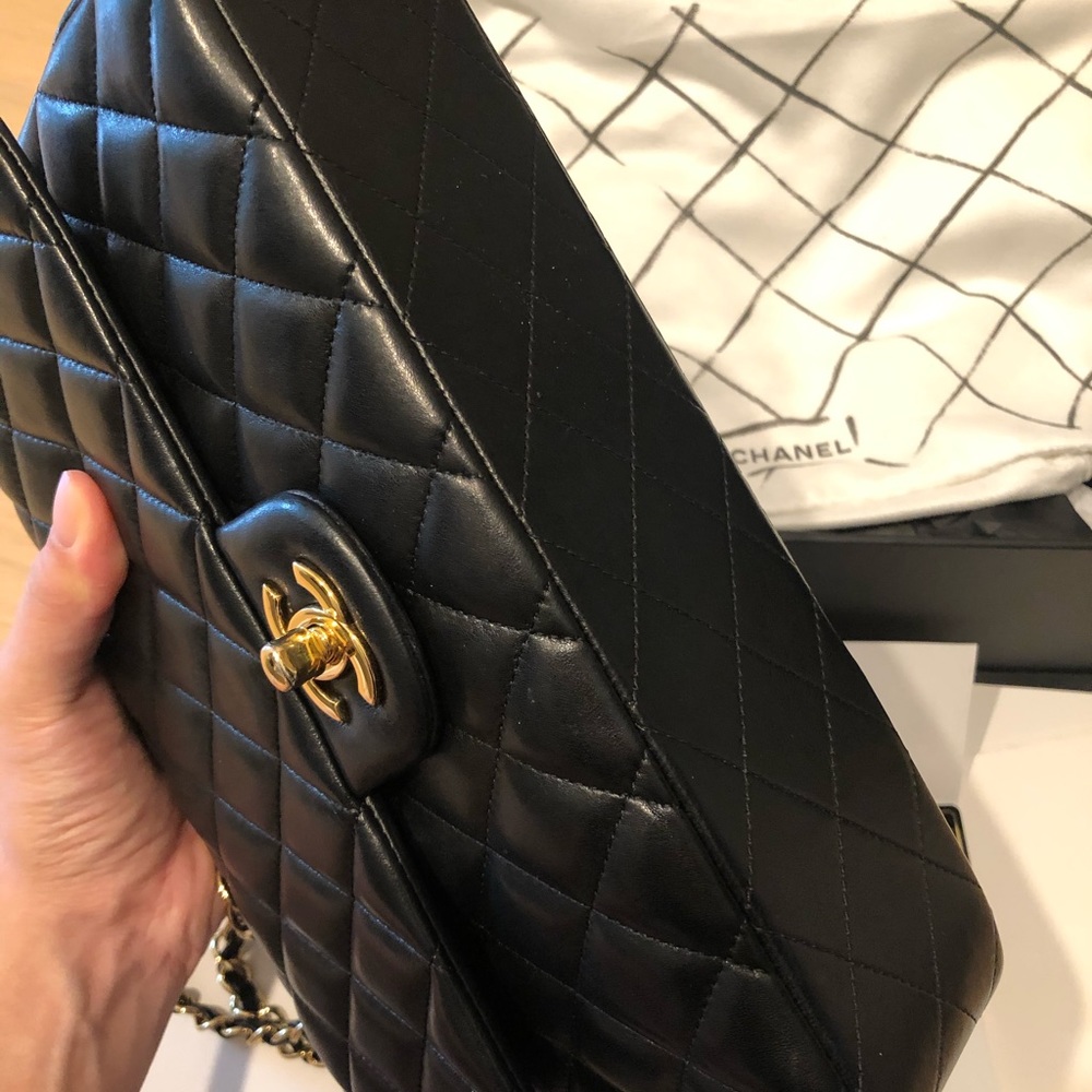 Chanel classic flap lamb skin gold hardware - Picture 5 of 11